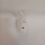 DECOLED Skleněný anděl 7 × 11 cm čiré sklo – Hledejceny.cz