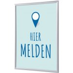 Jansen Display Set klaprámu A1, Přihlášení, modrý, holandsky, 625 x 872 mm – Hledejceny.cz