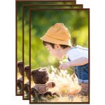 zahrada-XL Fotorámečky koláž 3 ks na stůl bronzové 13x18 cm MDF – Zboží Mobilmania