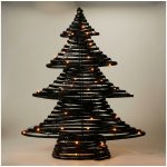 Koopman LED Vánoční dekorace 60xLED/3xAA 60 cm teplá bílá stromeček/černá AMZ142050 – Hledejceny.cz