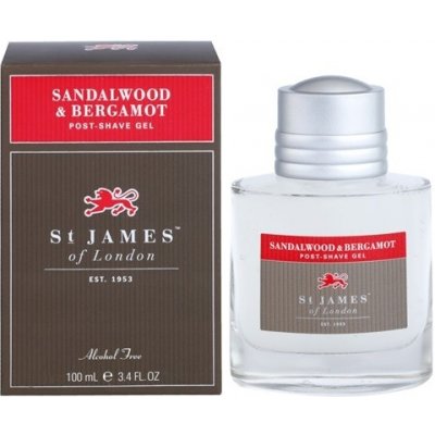 St James of London Sandalwood & Bergamot gel po holení 100 ml