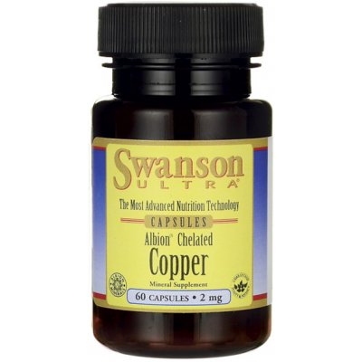 Swanson Albion Měď chelát 2 mg 60 kapslí