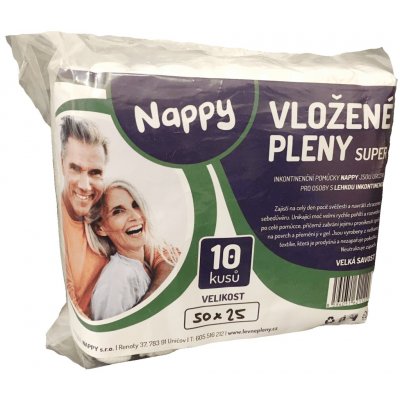 Nappy Super 50 x 25 cm 10 ks – Zboží Mobilmania
