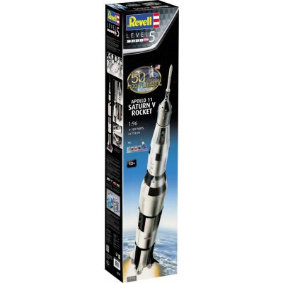 Revell Gift Set 03704 Apollo 11 Saturn V Rocket 50 Years Moon Landing 1:96 – Zbozi.Blesk.cz