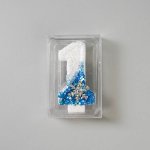 Dortisimo Svíčka bílo-modrá se sněhovou vločkou Frozen číslo 1 – Zboží Dáma