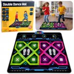 Tomido Taneční podložka Dvojitá elektronická LED 105 x 90 cm – Zboží Živě