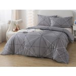 Xpose bavlna povlečení SAMUEL na dvě lůžka šedé 140x200 70x90 – Zboží Mobilmania