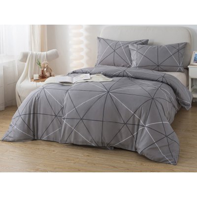 Xpose bavlna povlečení SAMUEL na dvě lůžka šedé 140x200 70x90 – Zboží Mobilmania