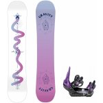 Gravity snowboards Snowboard komplet Gravity Fairy 23/24 junior + vázání S230 black/violet Velikost: 130 cm, Velikost vázání: S/M – Sleviste.cz
