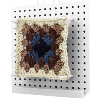 Pro Háčkování Vypínací podložka na čtverce - verze V2 - 17,5 cm - bílá – Sleviste.cz