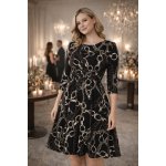 Krásná mamka Adaptivní společenské šaty Amalie CHAIN noir se skrytými kapsami – Hledejceny.cz