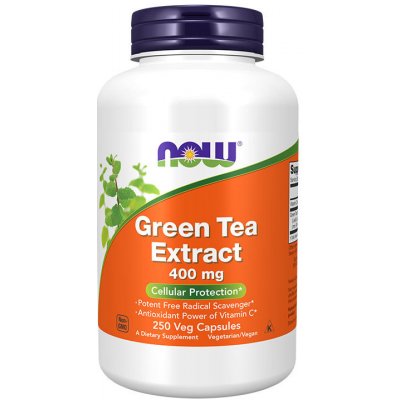 Now Foods Foods Extrakt ze zeleného čaje 400 mg 250 Veg kapslí – Hledejceny.cz