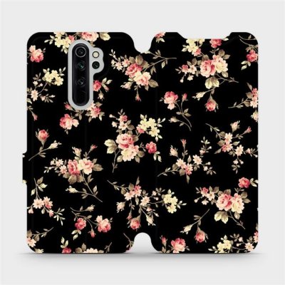 Pouzdro Mobiwear parádní flip Xiaomi Redmi Note 8 Pro - VD02S Květy na černé – Zbozi.Blesk.cz