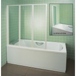 Ravak vanová stěna VS3 100 transparent bílá, 795P0100Z1 – Zboží Dáma