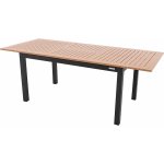 DOPPLER Hliníkový stůl rozkládací EXPERT WOOD 150/210x90 cm (antracit)