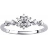 Prsteny SILVEGO Stříbrný prsten vločka Elsa s Brilliance Zirconia DCC08017RW
