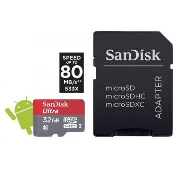 SanDisk Ultra microSDHC 32 GB UHS-I SDSQUNC-032G-GN6MA