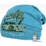 Dráče chlapecká bavlněná čepice Polo 06 tyrkysová auto tyrkysová – Zboží Mobilmania