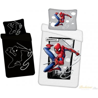 Jerry Fabrics Povlečení Spiderman 02 svítící efekt 140x200 70x90 – Zboží Mobilmania