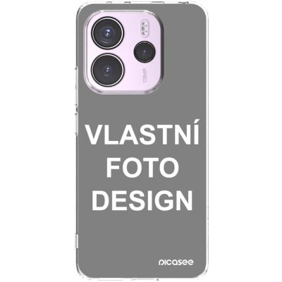 Picasee silikonový průhledný obal pro Xiaomi Redmi Note 14 4G - Vlastní design/motiv – Zboží Mobilmania