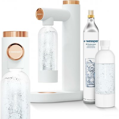 Wessper AQUAFRIZZ saturátor vody + láhev Co2 BÍLÁ (WES082-WH K) – Zboží Mobilmania