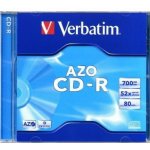 Verbatim CD-R 700MB 52x, jewel, 1ks (43326) – Zboží Živě