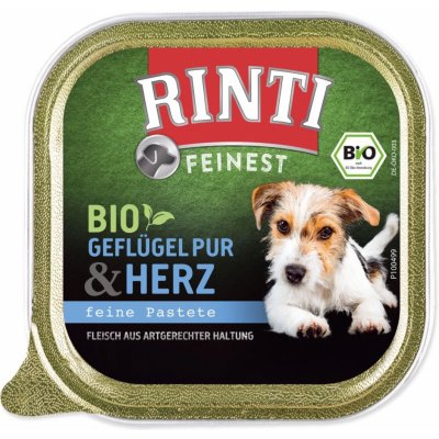 Rinti Feinest Bio Adult Dog drůbeží srdíčka 150 g – Zbozi.Blesk.cz