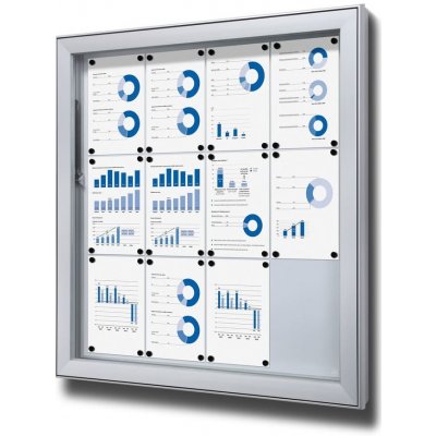 Jansen Display Venkovní uzamykatelná informační vitrína 12 x A4 – Zboží Dáma