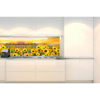 DIMEX KI-180-214 Fototapeta do kuchyně Malba slunečnic rozměry 180 x 60 cm