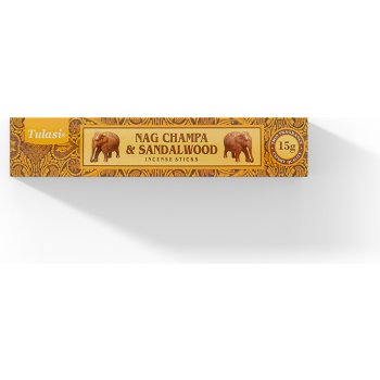 Tulasi Nag Champa and Sandalwood Incense 15 Sticks