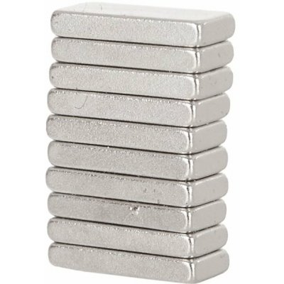 GEKO G02429 Magnet neodymový 10x4x1.5mm, plochý 10ks – Hledejceny.cz