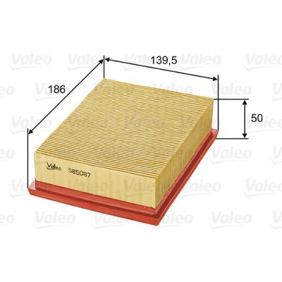 Vzduchový filtr VALEO 585087 – Hledejceny.cz