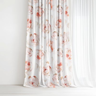 Goldea bavlněný závěs deluxe - vůně pivoněk 200x150 cm – Hledejceny.cz