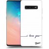 Pouzdro a kryt na mobilní telefon Samsung Picasee Ultimate Case Samsung Galaxy S10 Plus I love you