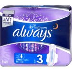 Always Platinum Ultra Night hygienické vložky s křidélky 6 ks – Zboží Dáma