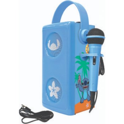 Lexibook Svítící bezdrátový karaoke mikrofon Disney Stitch – Zboží Mobilmania