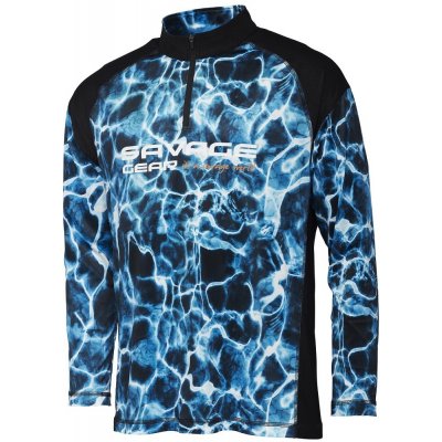 Savage Gear Marine UV Tričko T-Shirt Sea Blue – Zboží Mobilmania