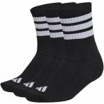 Adidas 3-Stripes Cushioned Sportswear Mid 3P KC9617 black – Zboží Mobilmania