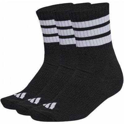 Adidas 3-Stripes Cushioned Sportswear Mid 3P KC9617 black – Zboží Mobilmania