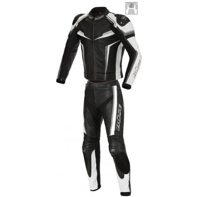 Dvoudílná kombinéza BÜSE Mille black/white | Zboží Auto