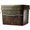 Rybářská krabička a box Sonik kbelík camo square bucket 10 l