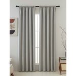 MKLuzkoviny.cz Blackout závěsy Ricardo krémové - 140 x 160 cm (2ks) - řasící stuha – Zboží Dáma