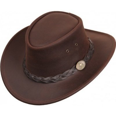SCIPPIS Westernový klobouk Bushman kožený černý – Zboží Mobilmania