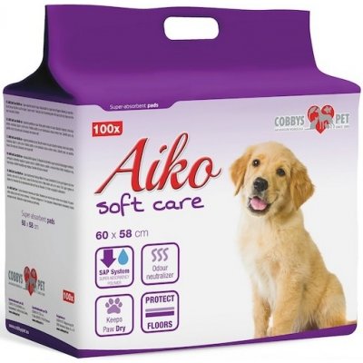Aiko Soft plenky pro psy Care 60 x 58 cm 100 ks – Hledejceny.cz
