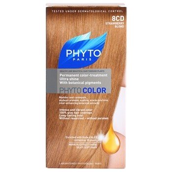 Phyto Color barva na vlasy 8CD Strawberry Blond 4 ks