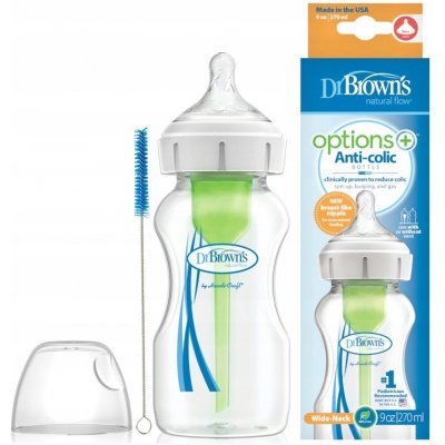 Dr.Browns láhev antikolik Options široké hrdlo plast WB91600 270ml – Hledejceny.cz