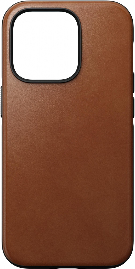 Pouzdro Nomad Modern Leather s MagSafe Apple iPhone 14 Pro - sedlově hnědé