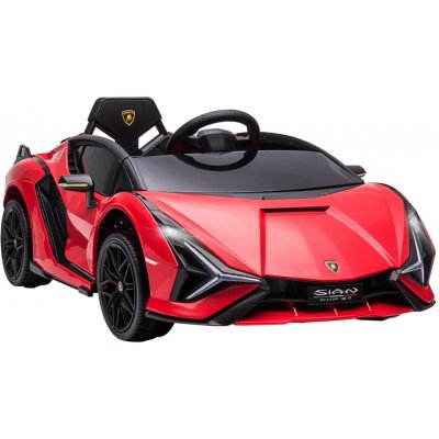 Homcom elektrické auto Lamborghini Sián 12V červená – Zboží Mobilmania