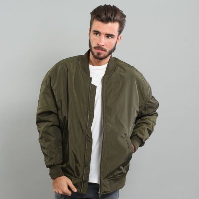 Urban Classics Oversized Bomber jacket darkolive