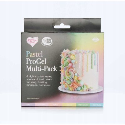 Rainbow Dust Sada gelových barev Rainbow Dust, pastel 6 x 25 g – Zboží Mobilmania